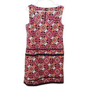 Kim Rodgers Geometric Print Colorful Dress